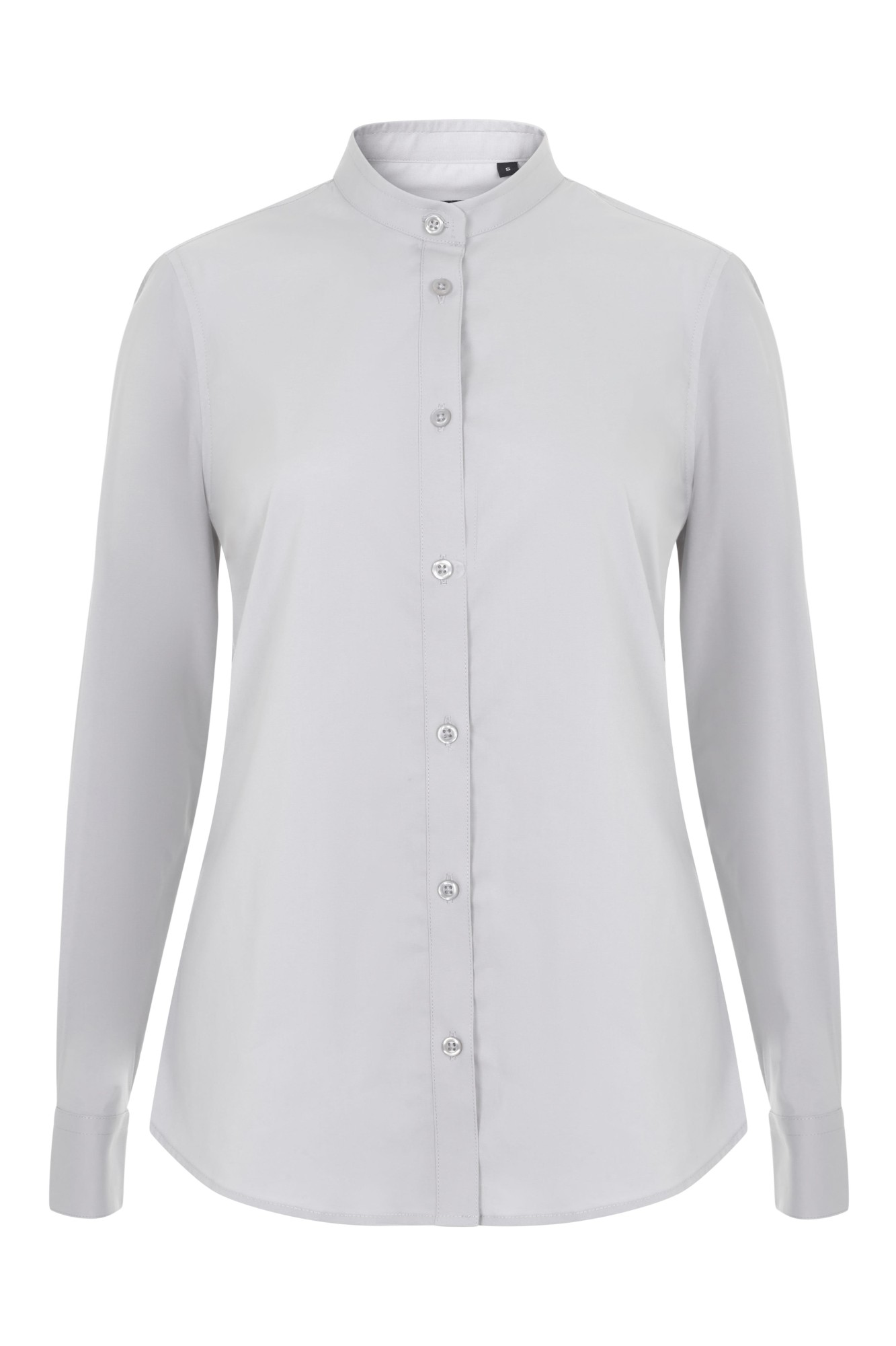 405015S.CAMISA STRETCH ML MUJER GRIS HIELO XS