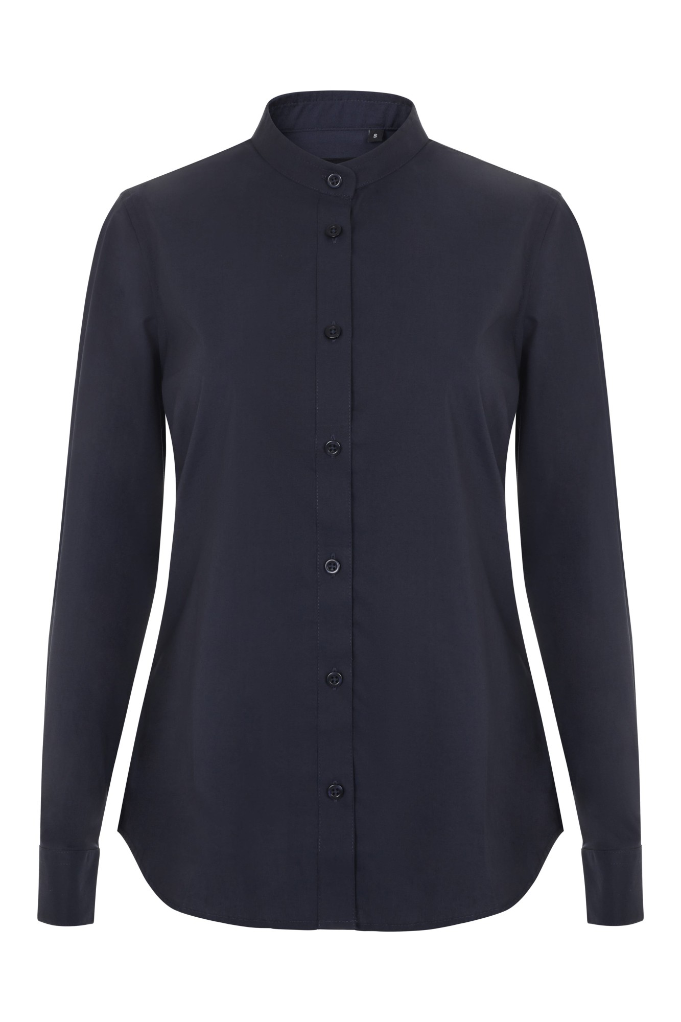 405015S.CAMISA STRETCH ML MUJER AZUL NAVY XS