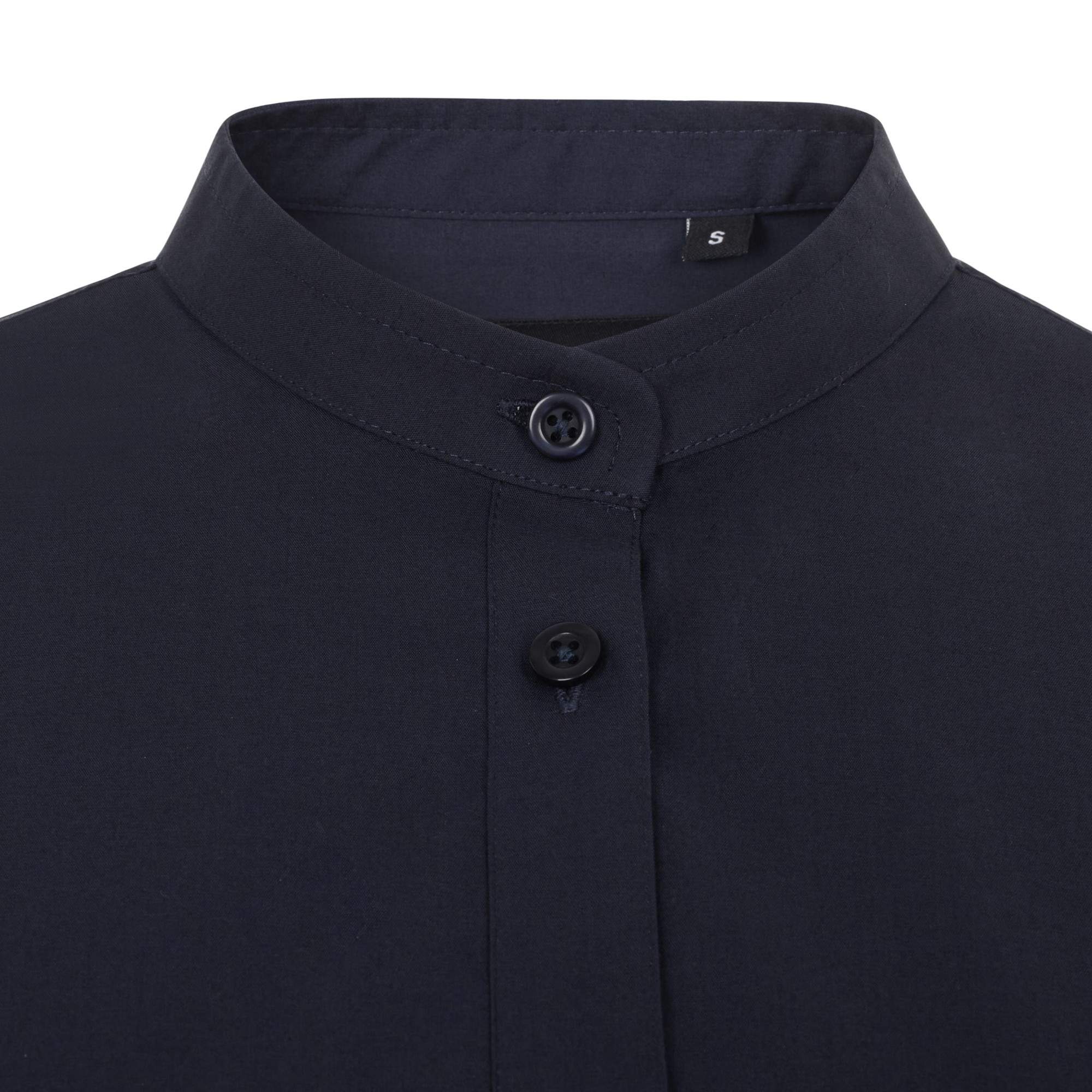 405015S.CAMISA STRETCH ML MUJER AZUL NAVY XS