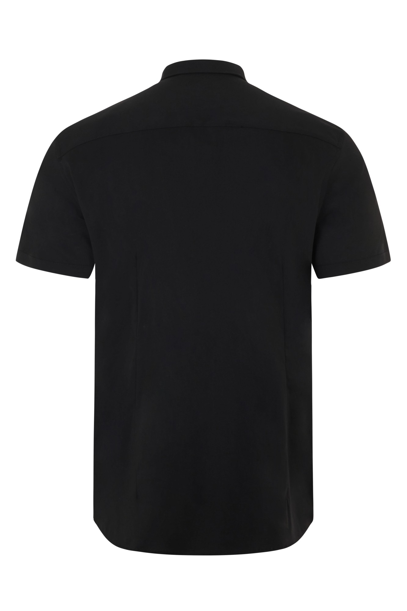 405016S.CAMISA STRETCH MC HOMBRE NEGRO S