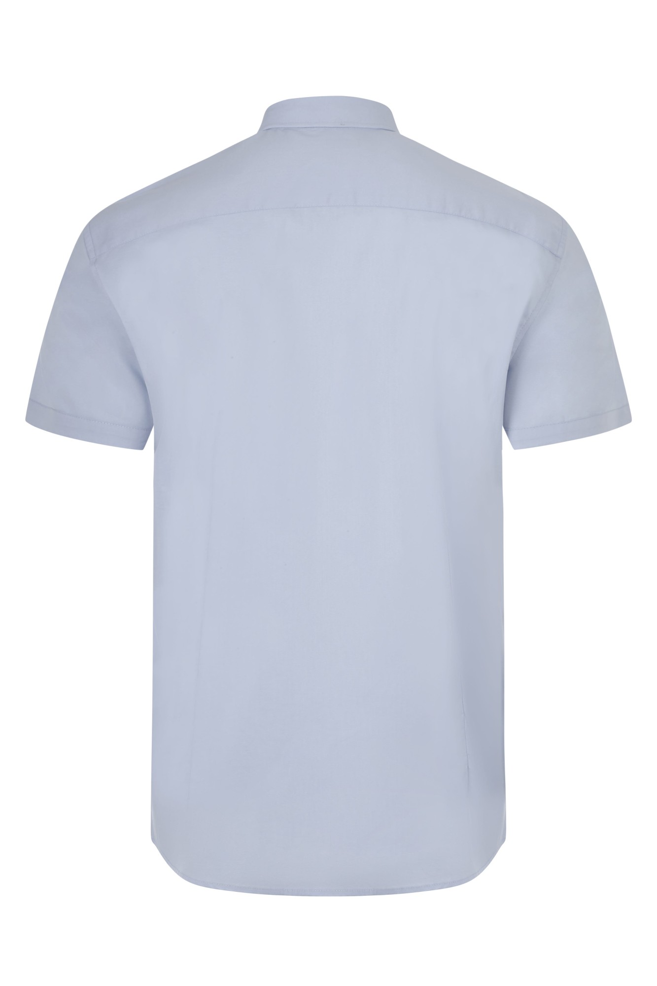 405016S.CAMISA STRETCH MC HOMBRE CELESTE S