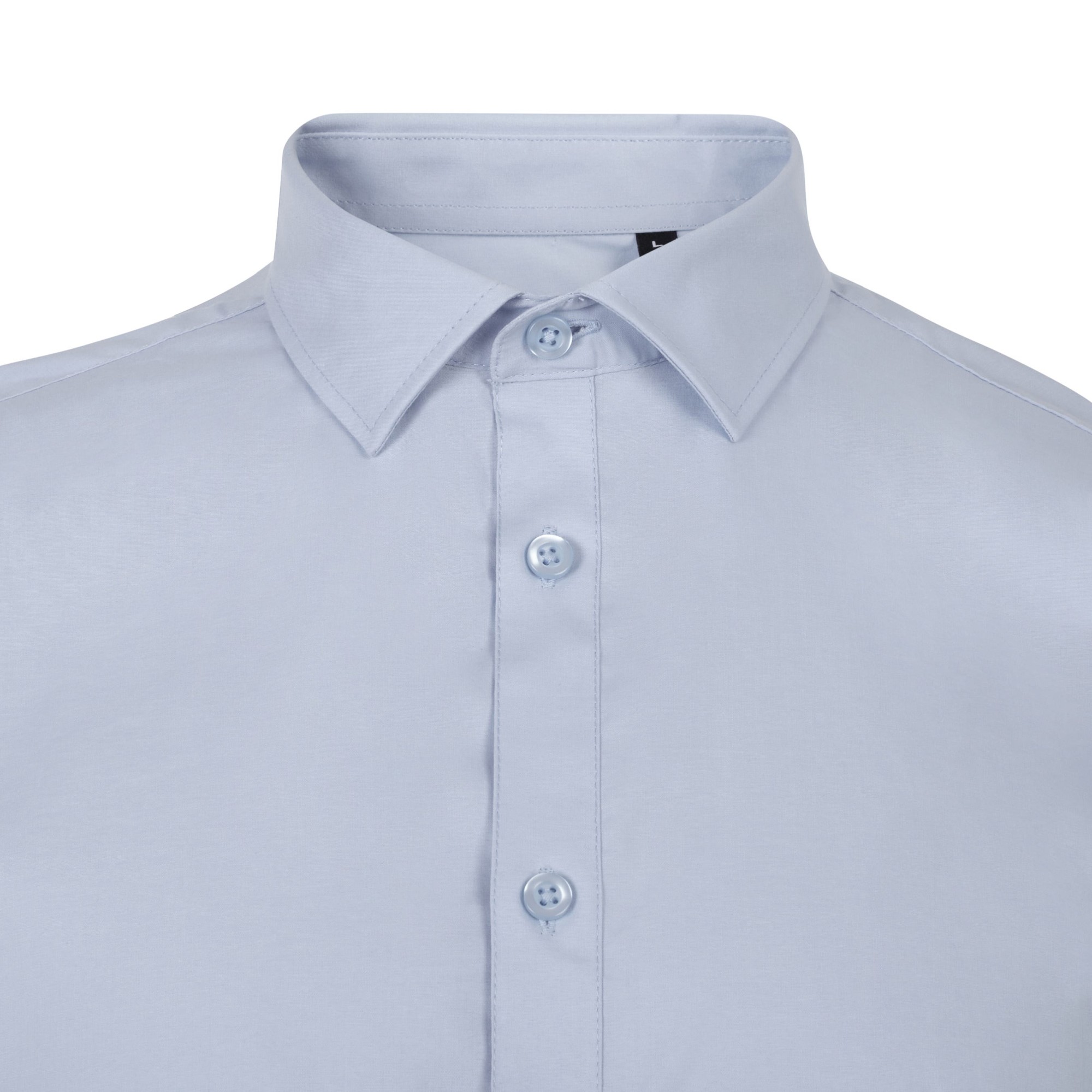 405016S.CAMISA STRETCH MC HOMBRE CELESTE S