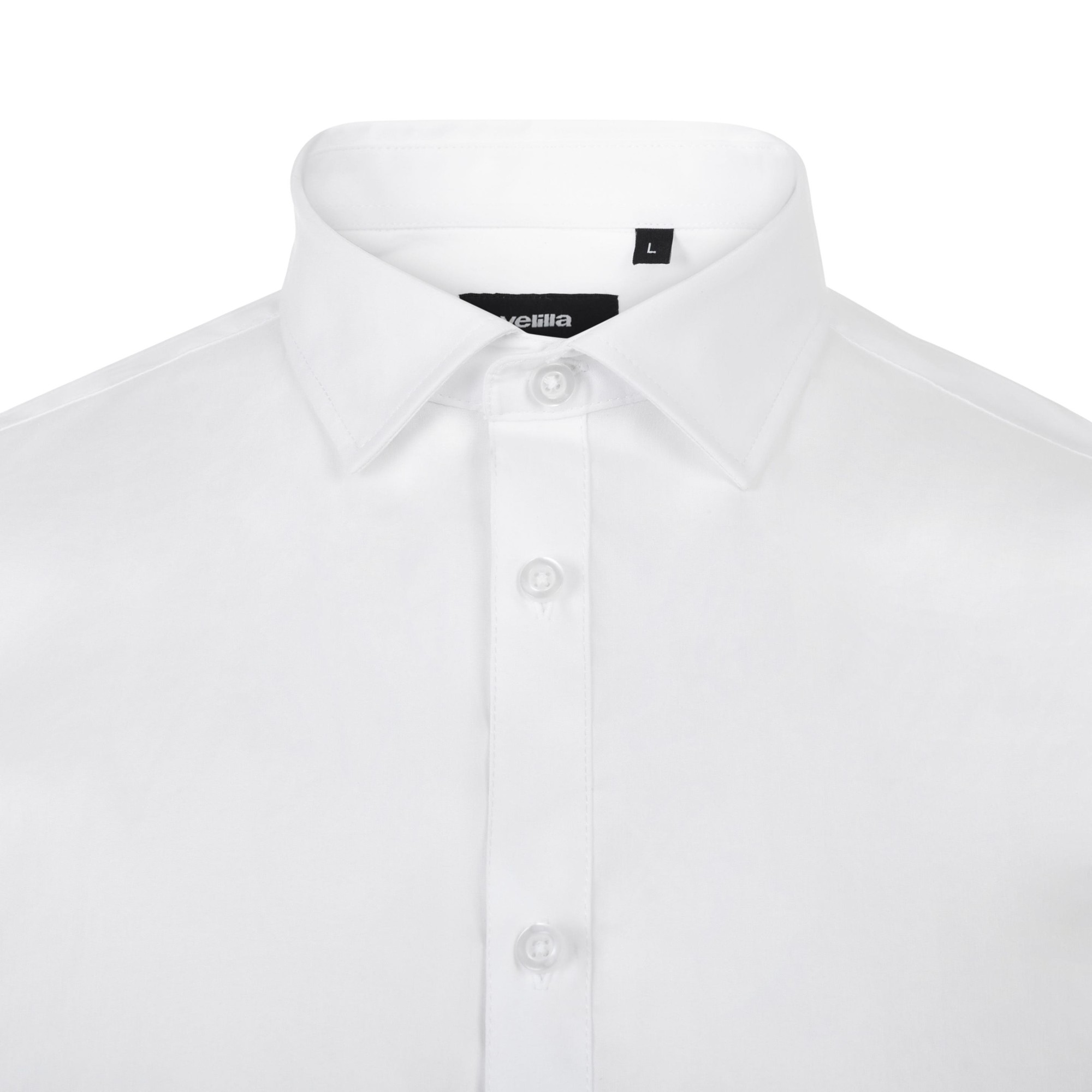 405016S.CAMISA STRETCH MC HOMBRE BLANCO S