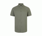 405016S.CAMISA STRETCH MC HOMBRE VERDE OLIVA CLARO S