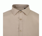 405016S.CAMISA STRETCH MC HOMBRE BEIGE CLARO S