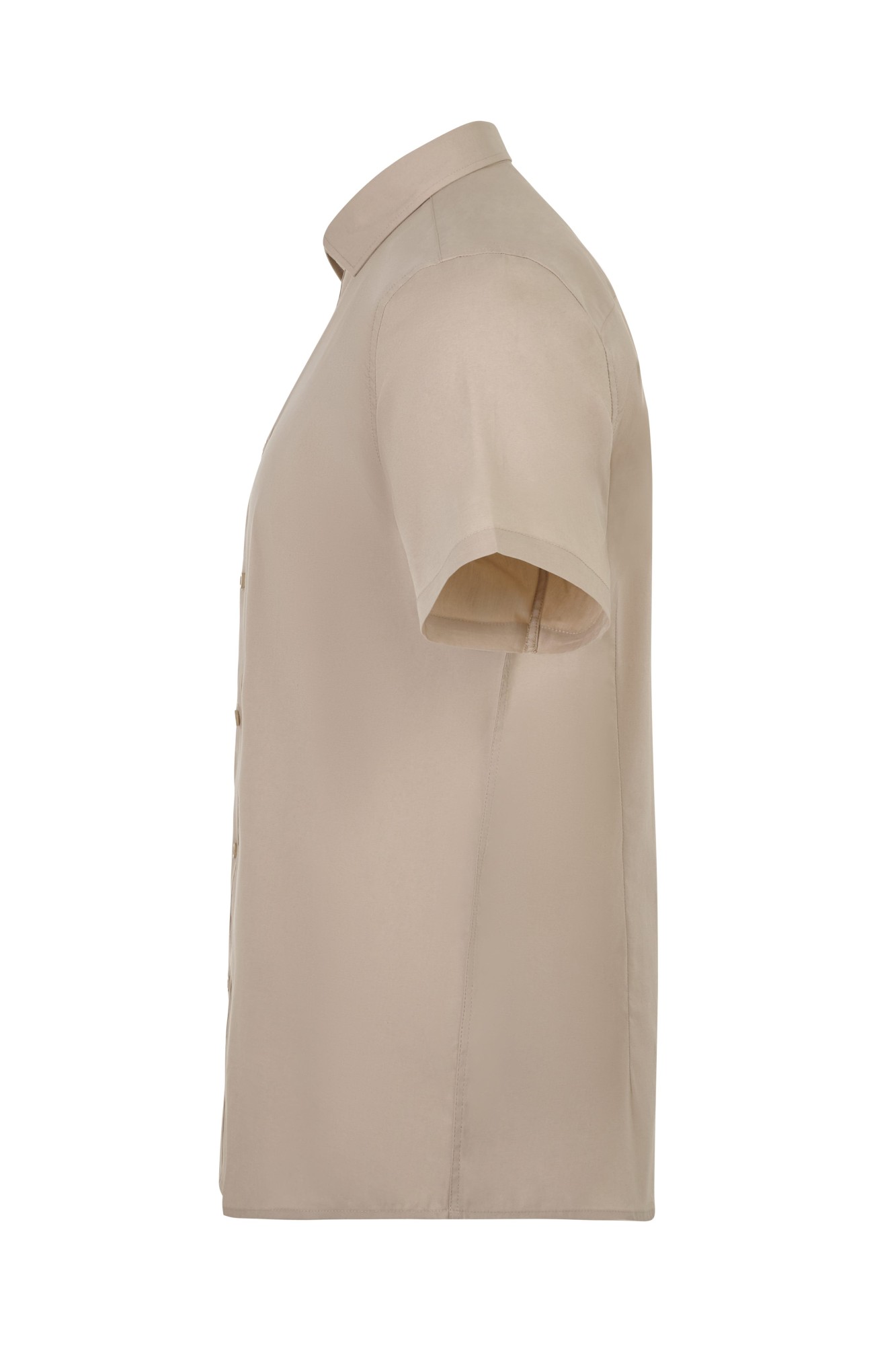 405016S.CAMISA STRETCH MC HOMBRE BEIGE CLARO S