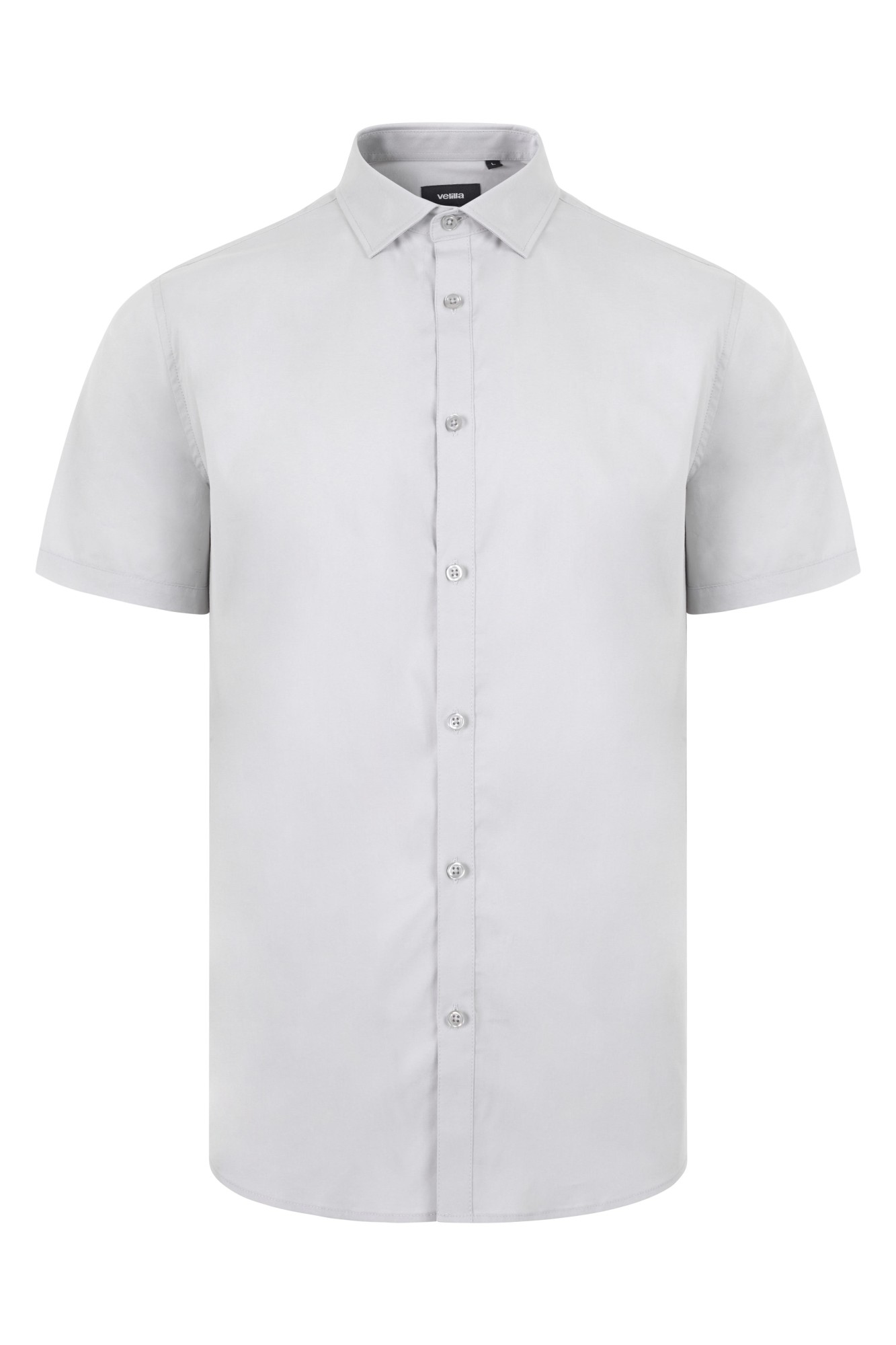 405016S.CAMISA STRETCH MC HOMBRE GRIS HIELO S