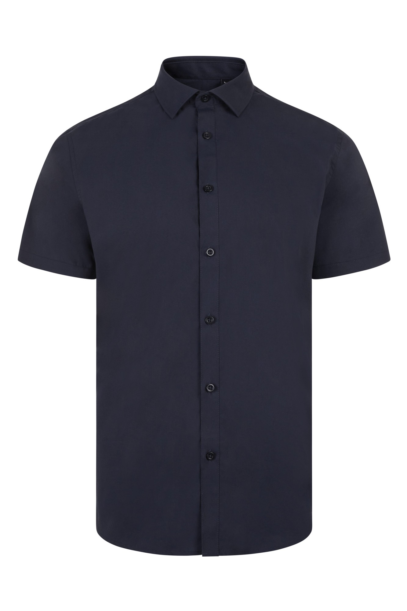 405016S.CAMISA STRETCH MC HOMBRE AZUL NAVY S