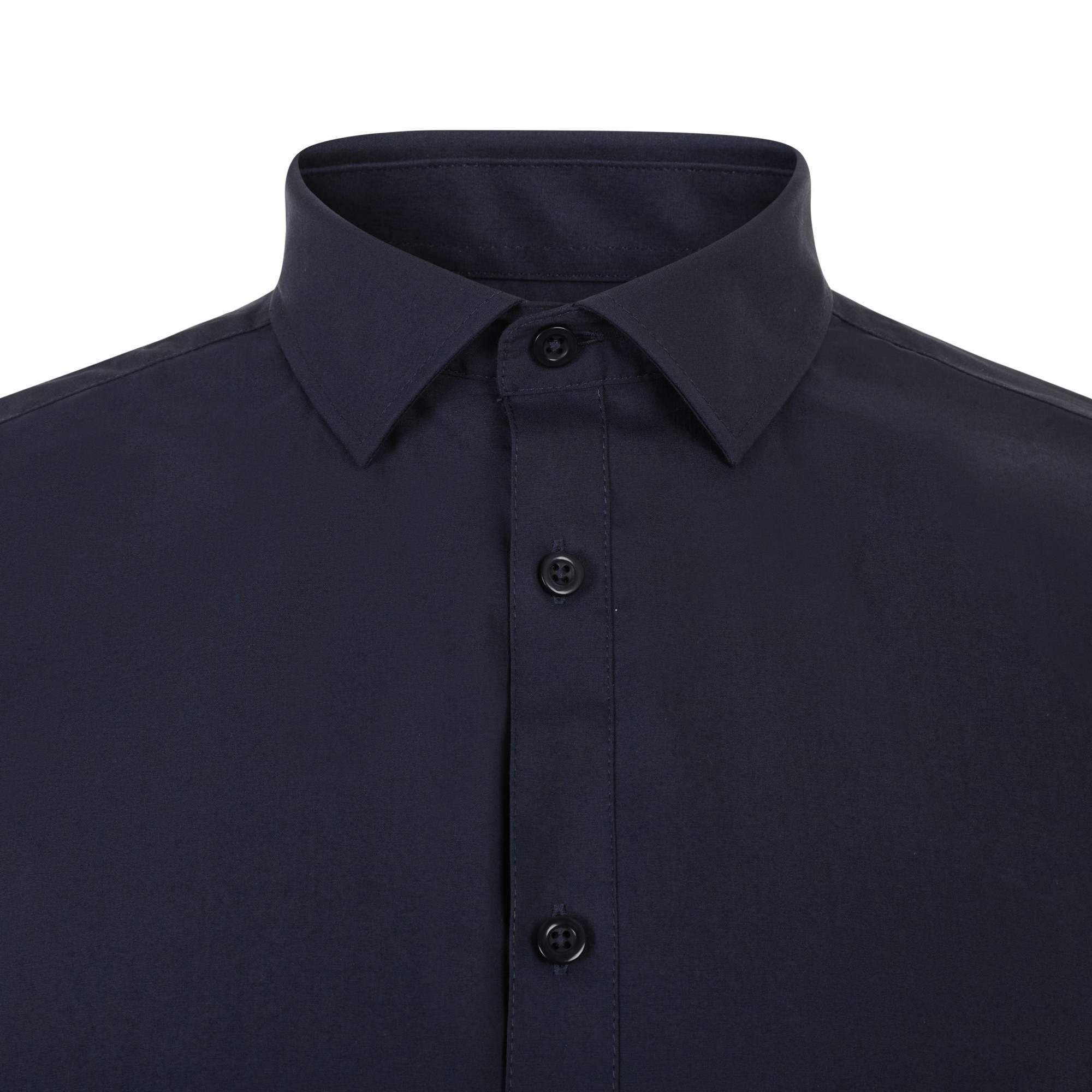 405016S.CAMISA STRETCH MC HOMBRE AZUL NAVY S