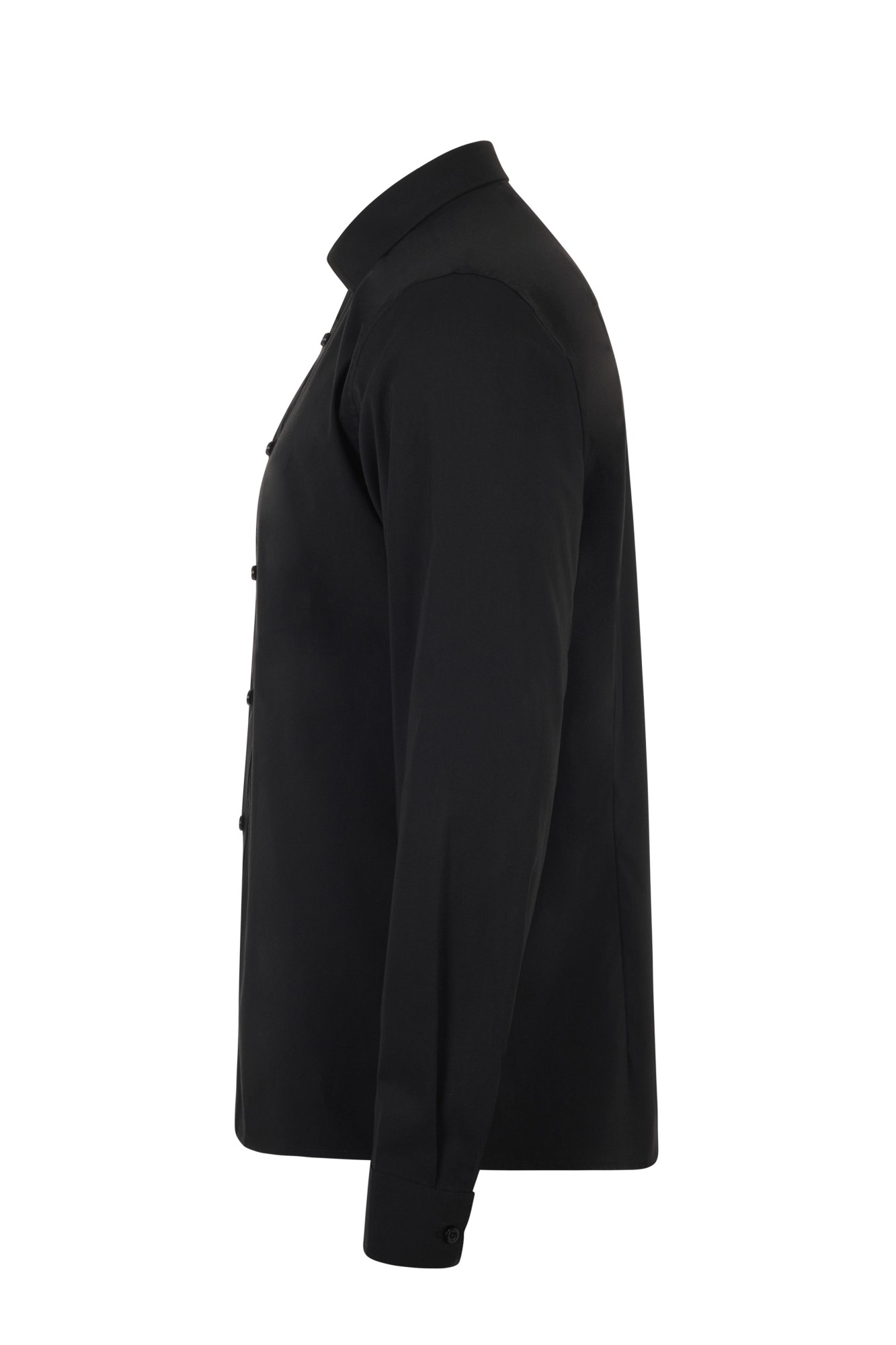 405017S.CAMISA STRETCH ML HOMBRE NEGRO S