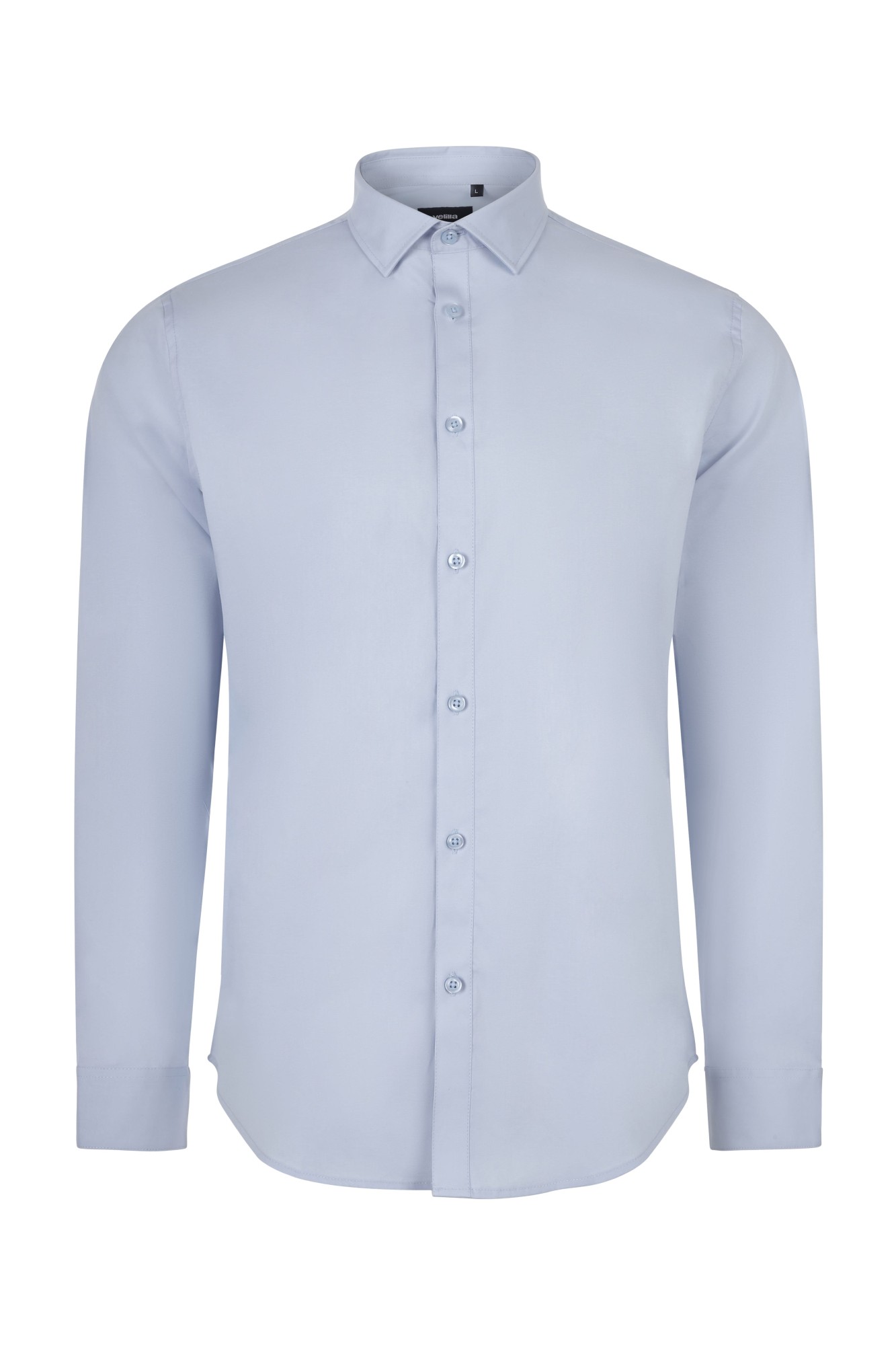405017S.CAMISA STRETCH ML HOMBRE CELESTE S