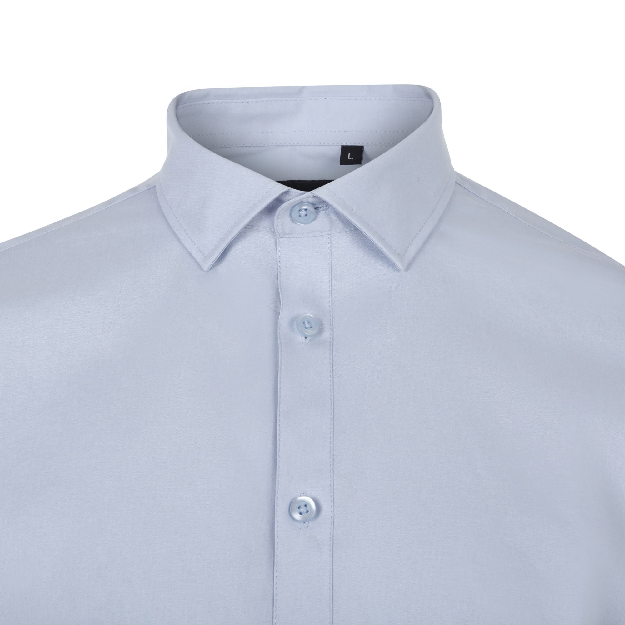 405017S.CAMISA STRETCH ML HOMBRE CELESTE S