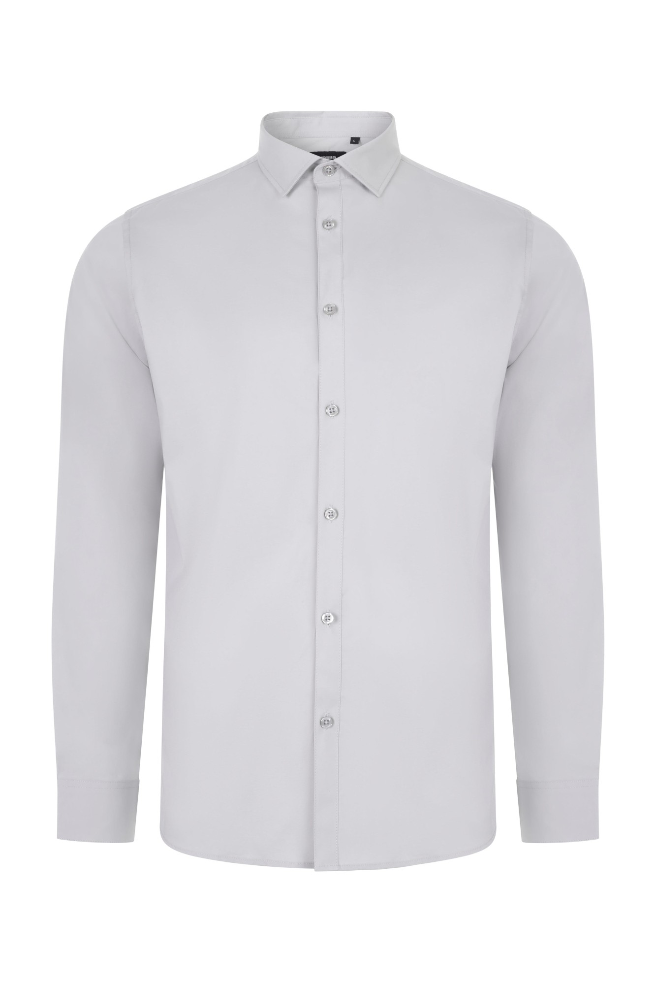 405017S.CAMISA STRETCH ML HOMBRE GRIS HIELO S