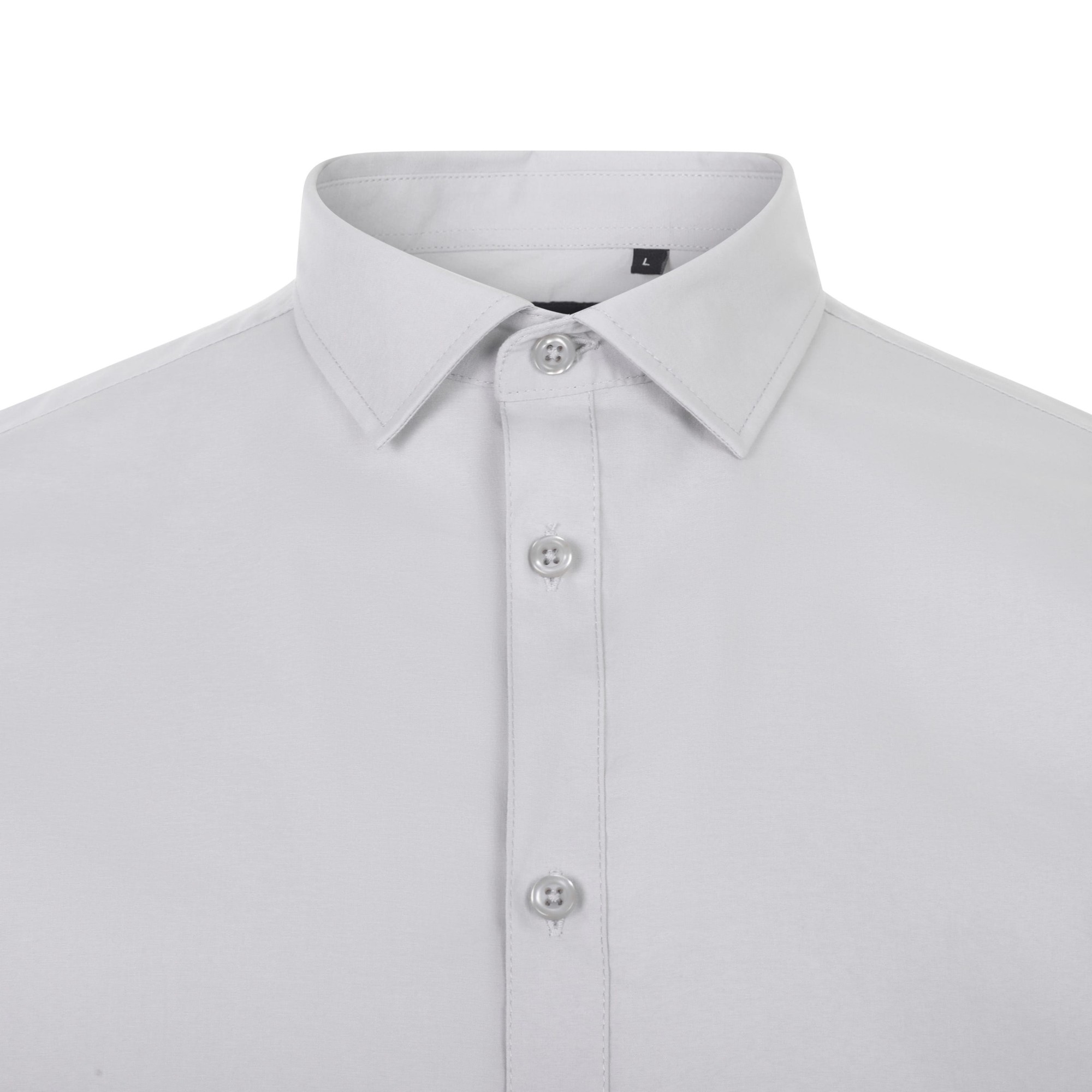 405017S.CAMISA STRETCH ML HOMBRE GRIS HIELO S