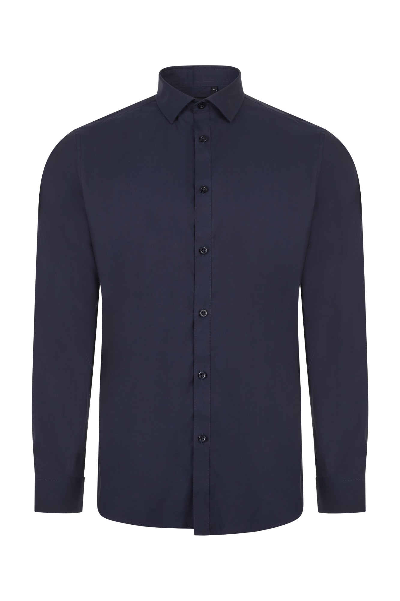 405017S.CAMISA STRETCH ML HOMBRE AZUL NAVY S