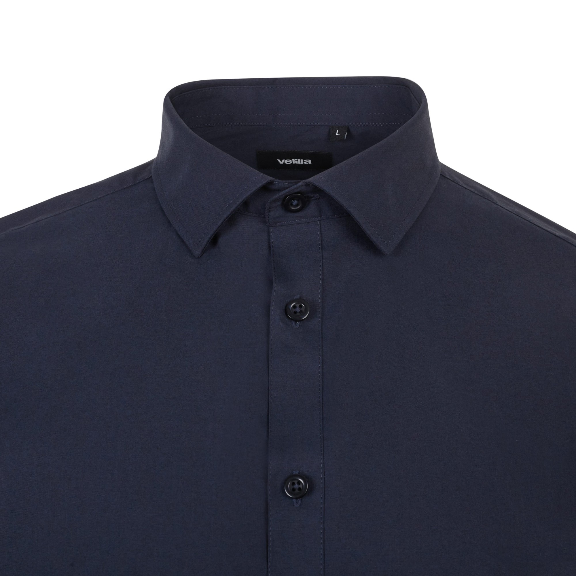 405017S.CAMISA STRETCH ML HOMBRE AZUL NAVY S