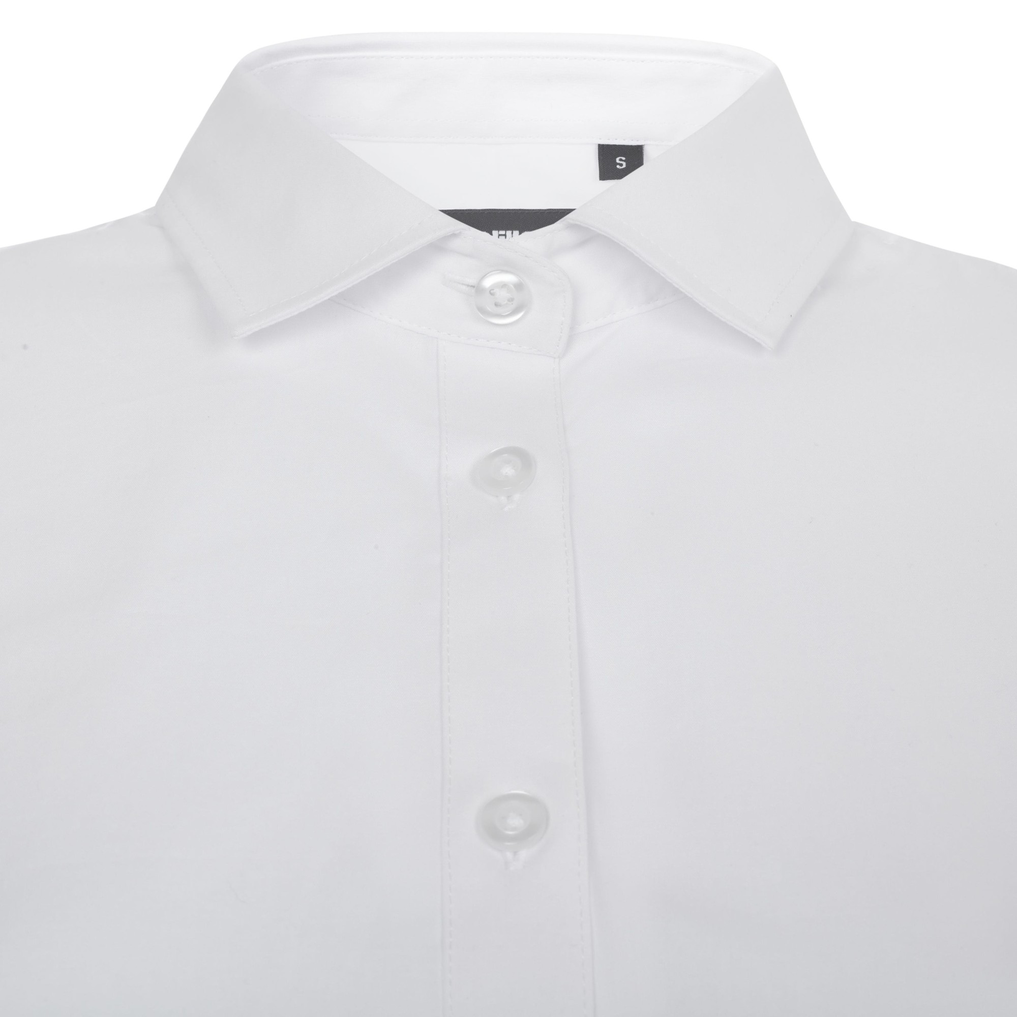 405018S.CAMISA STRETCH MC MUJER BLANCO XS