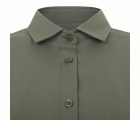 405018S.CAMISA STRETCH MC MUJER VERDE OLIVA CLARO XS