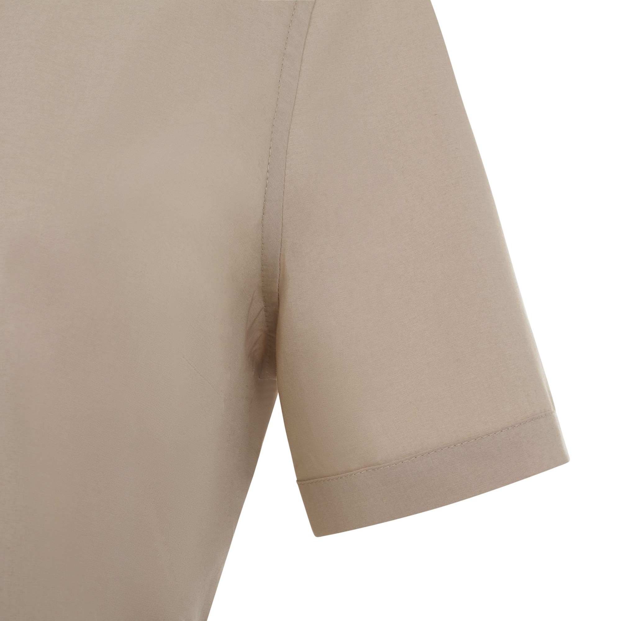 405018S.CAMISA STRETCH MC MUJER BEIGE CLARO XS