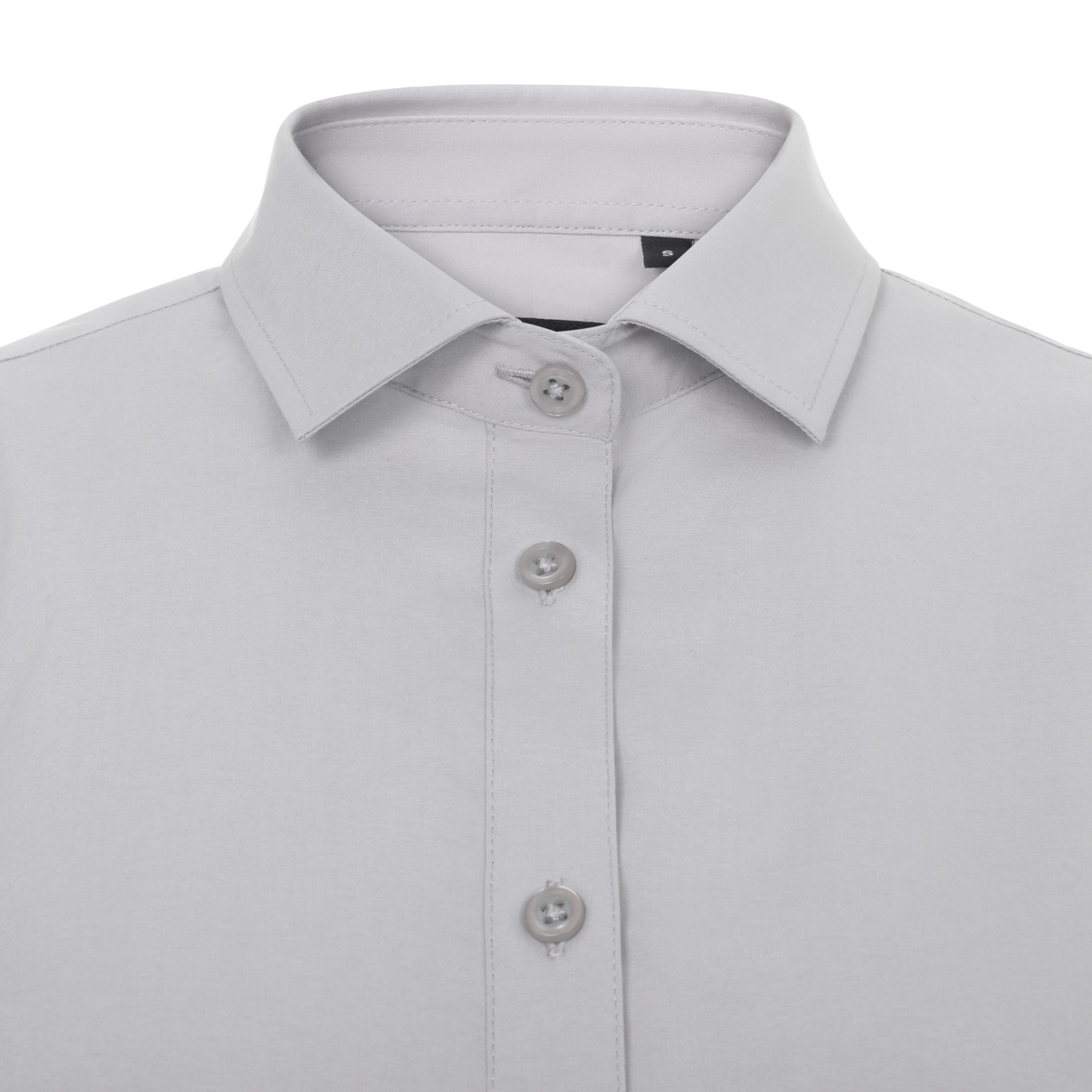 405018S.CAMISA STRETCH MC MUJER GRIS HIELO XS