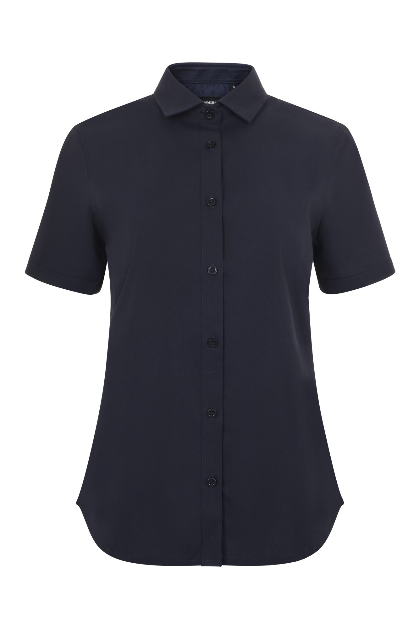 405018S.CAMISA STRETCH MC MUJER AZUL NAVY XS