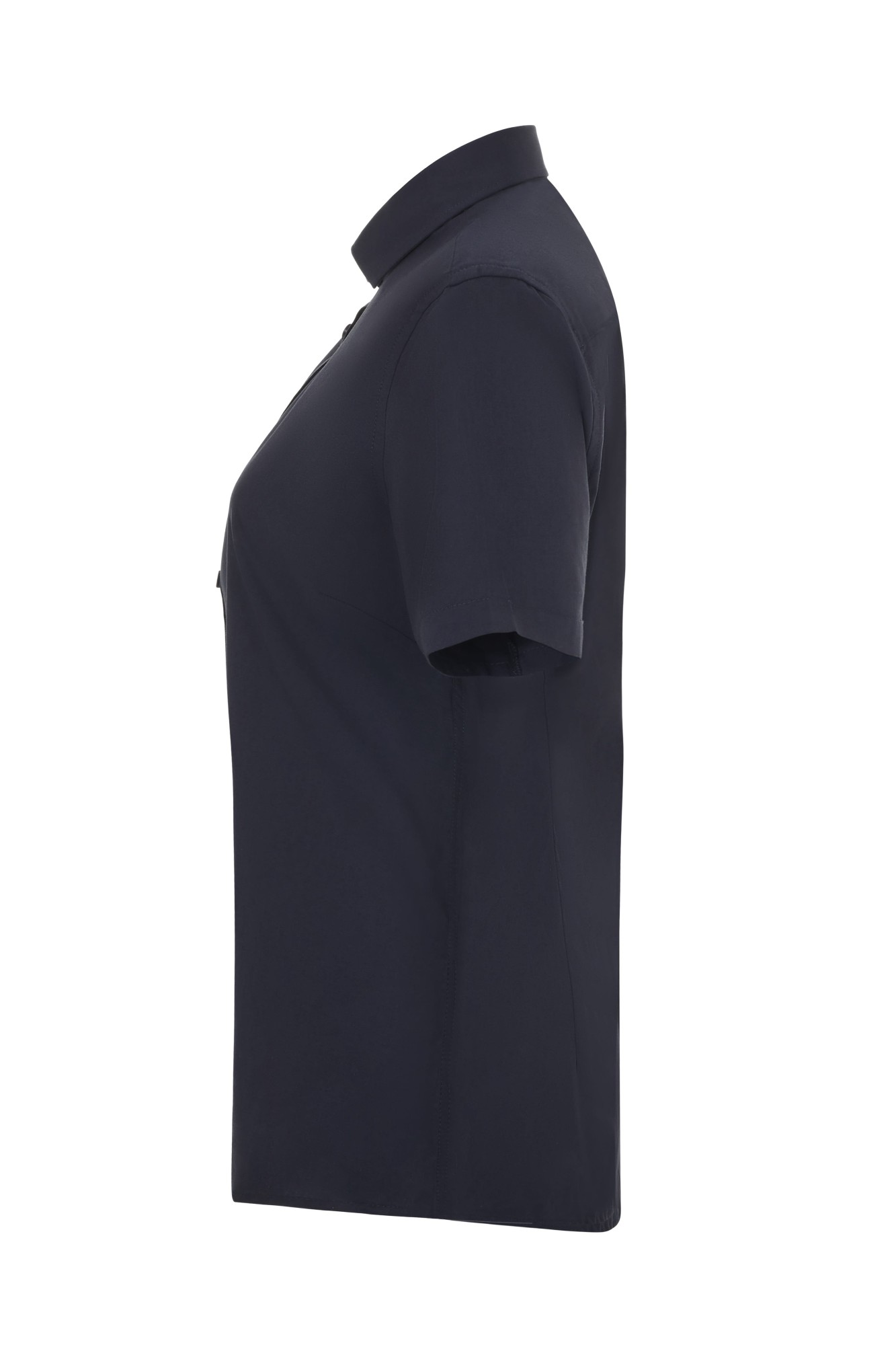 405018S.CAMISA STRETCH MC MUJER AZUL NAVY XS