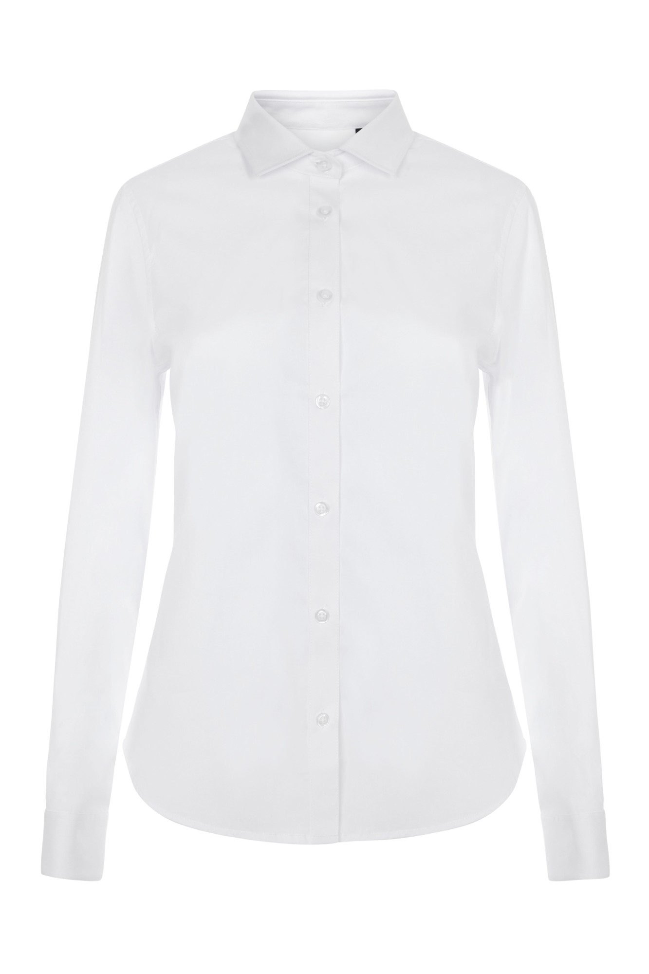 405019S.CAMISA STRETCH ML MUJER BLANCO XS