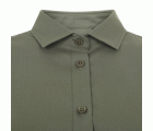 405019S.CAMISA STRETCH ML MUJER VERDE OLIVA CLARO XS