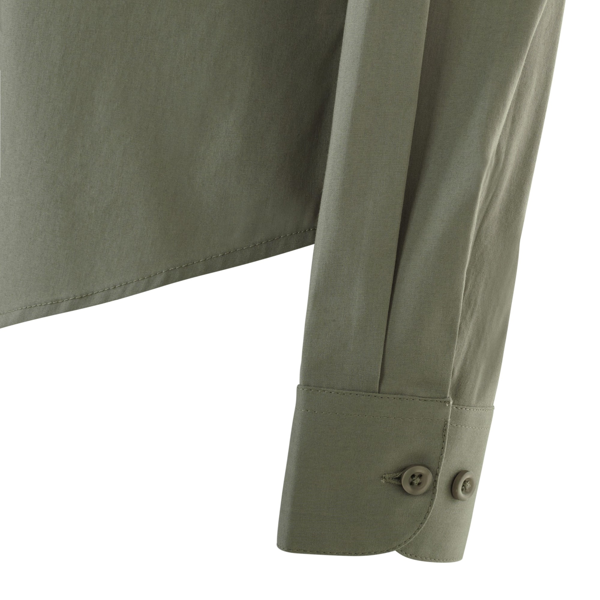 405019S.CAMISA STRETCH ML MUJER VERDE OLIVA CLARO XS