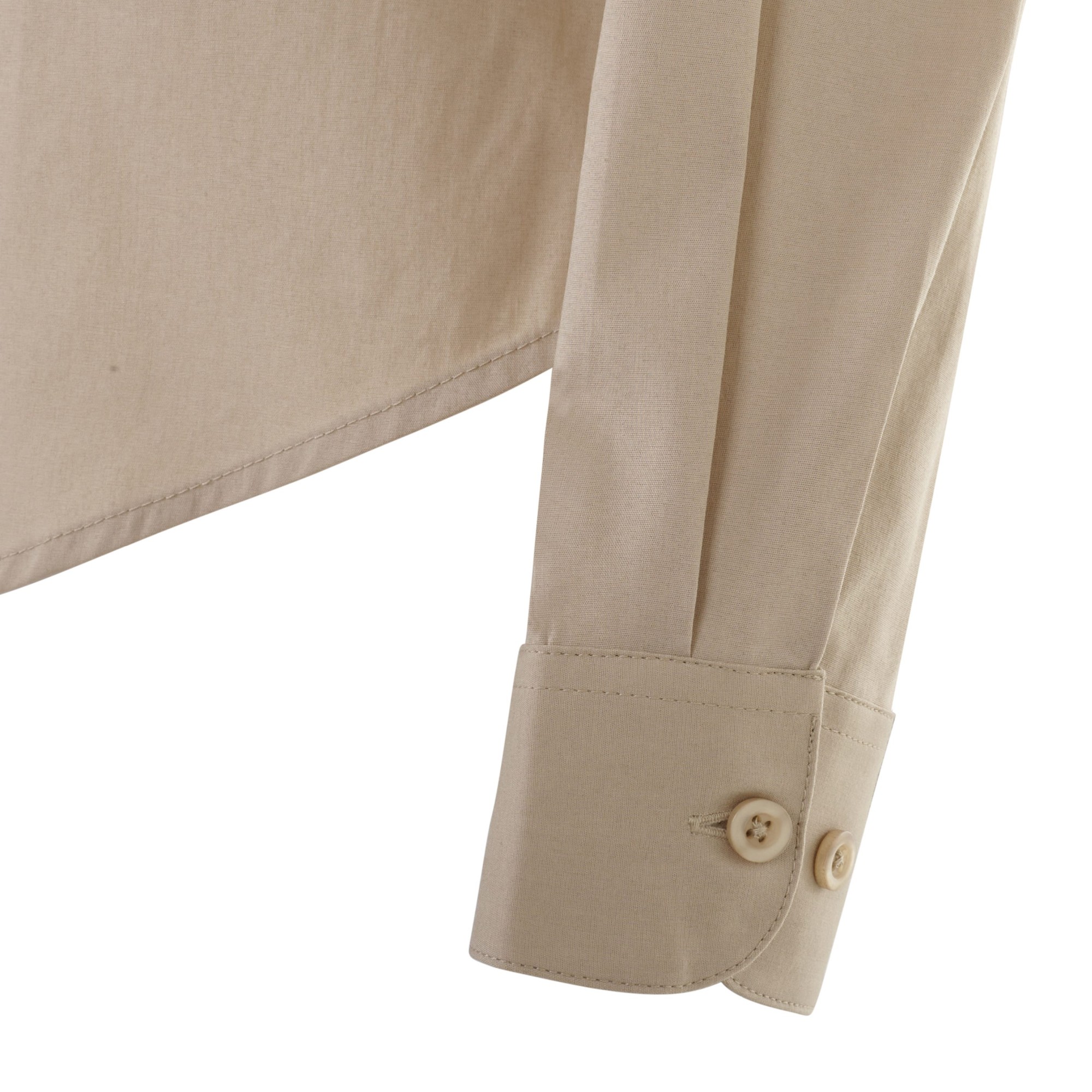 405019S.CAMISA STRETCH ML MUJER BEIGE CLARO XS