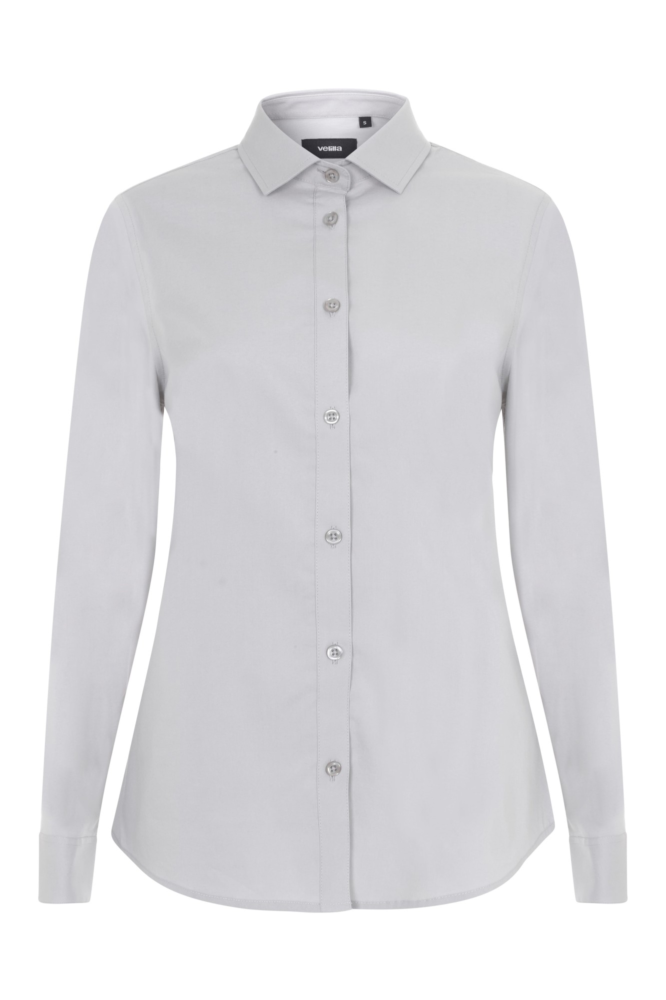 405019S.CAMISA STRETCH ML MUJER GRIS HIELO XS