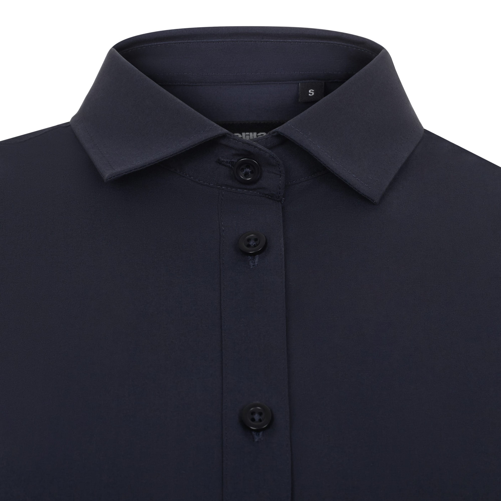 405019S.CAMISA STRETCH ML MUJER AZUL NAVY XS