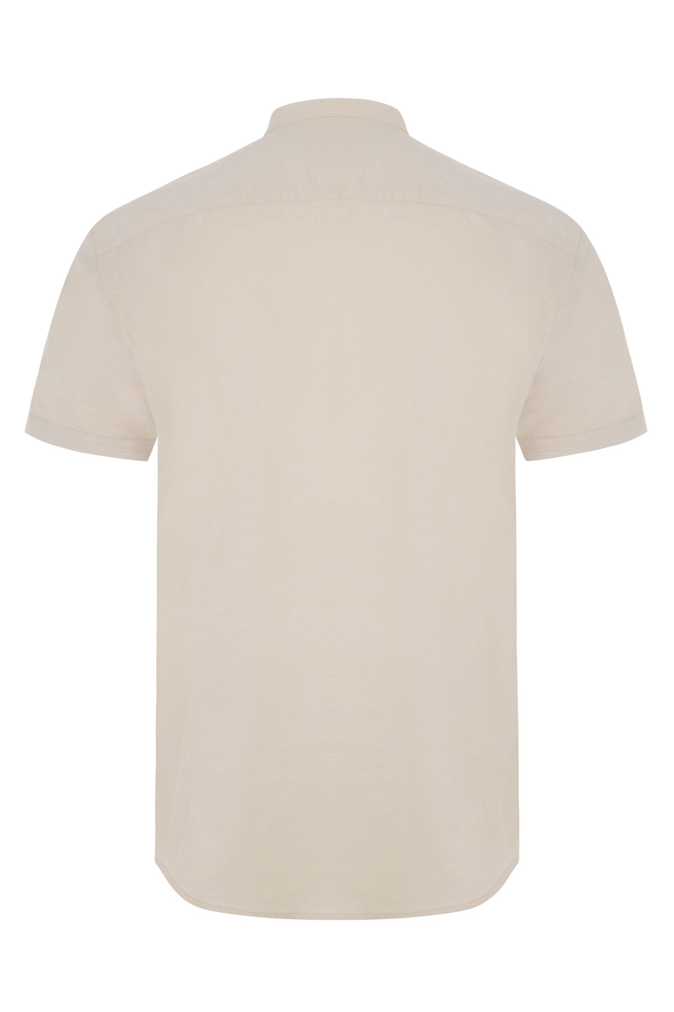 405024S.CAMISA OXFORD MC HOMBRE BEIGE CLARO S