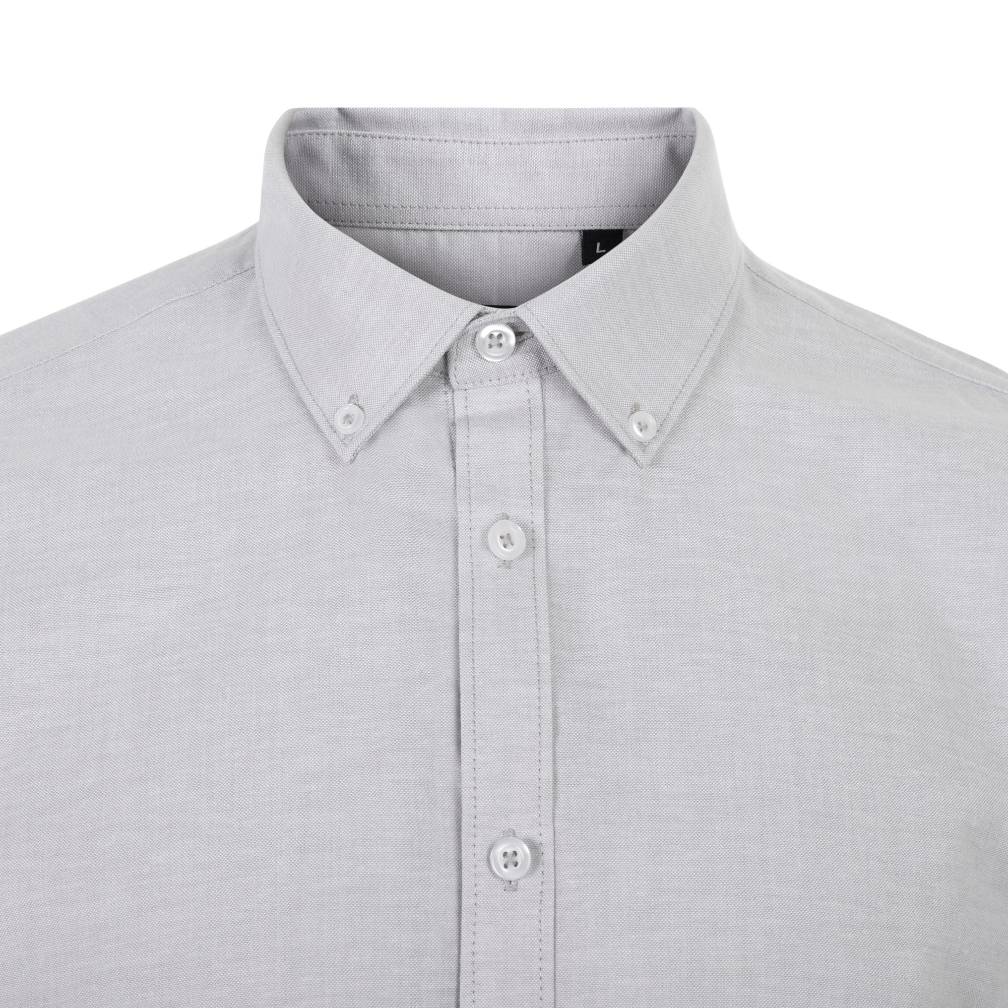 405024S.CAMISA OXFORD MC HOMBRE GRIS HIELO S