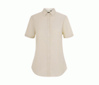 405025S.CAMISA OXFORD MC MUJER BEIGE CLARO XS