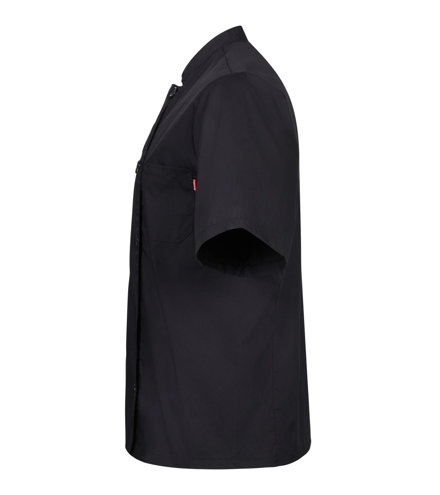 405201.CHAQUETA COCINA POPELÍN MC NEGRO 2XL