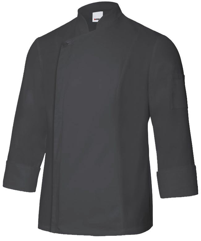 405202TC.CHAQUETA COCINA ML HOMBRE NEGRO 46