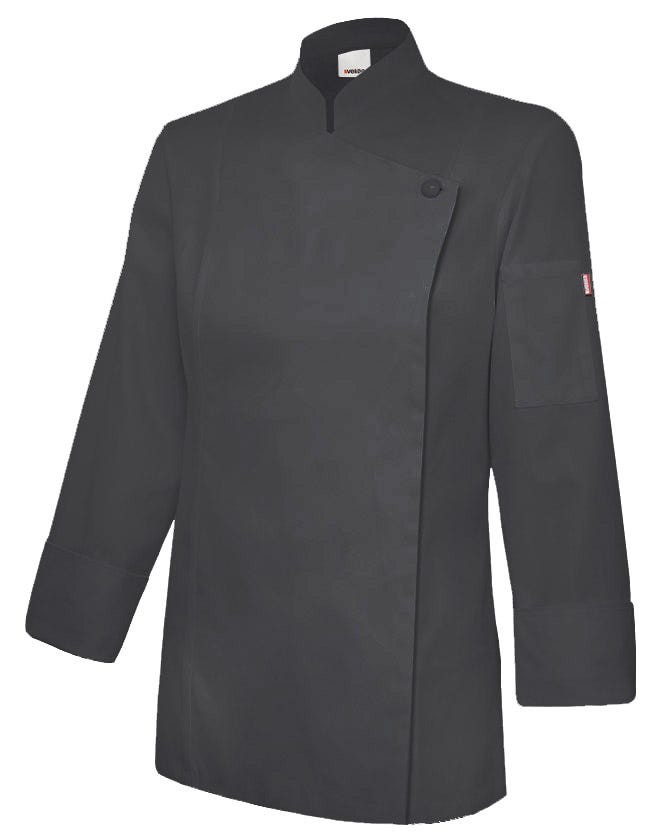 405203TC.CHAQUETA COCINA ML MUJER NEGRO 36