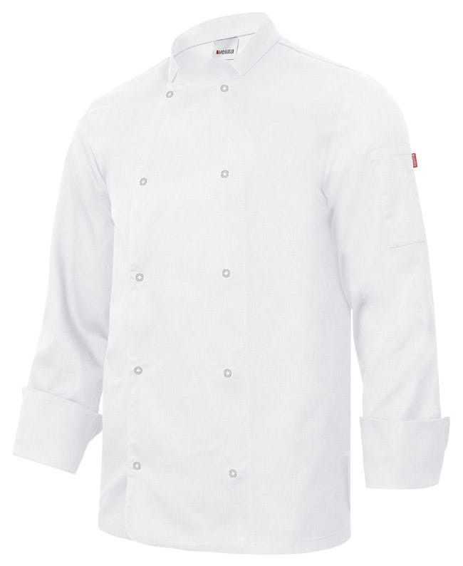 405206.CHAQUETA COCINA ML BLANCO 44