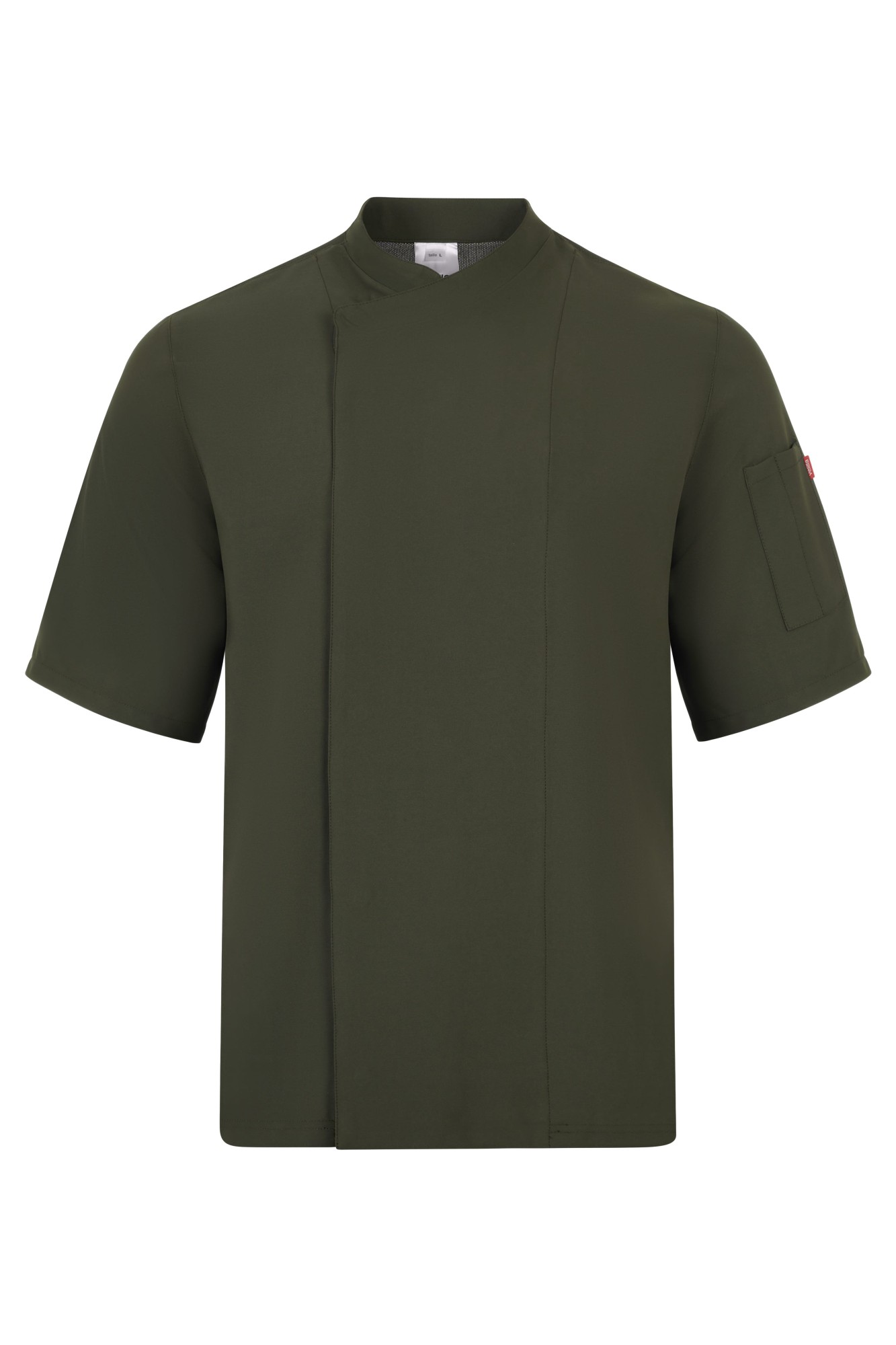 405209.CHAQUETA COCINA MICROFIBRA MC VERDE OLIVA XS