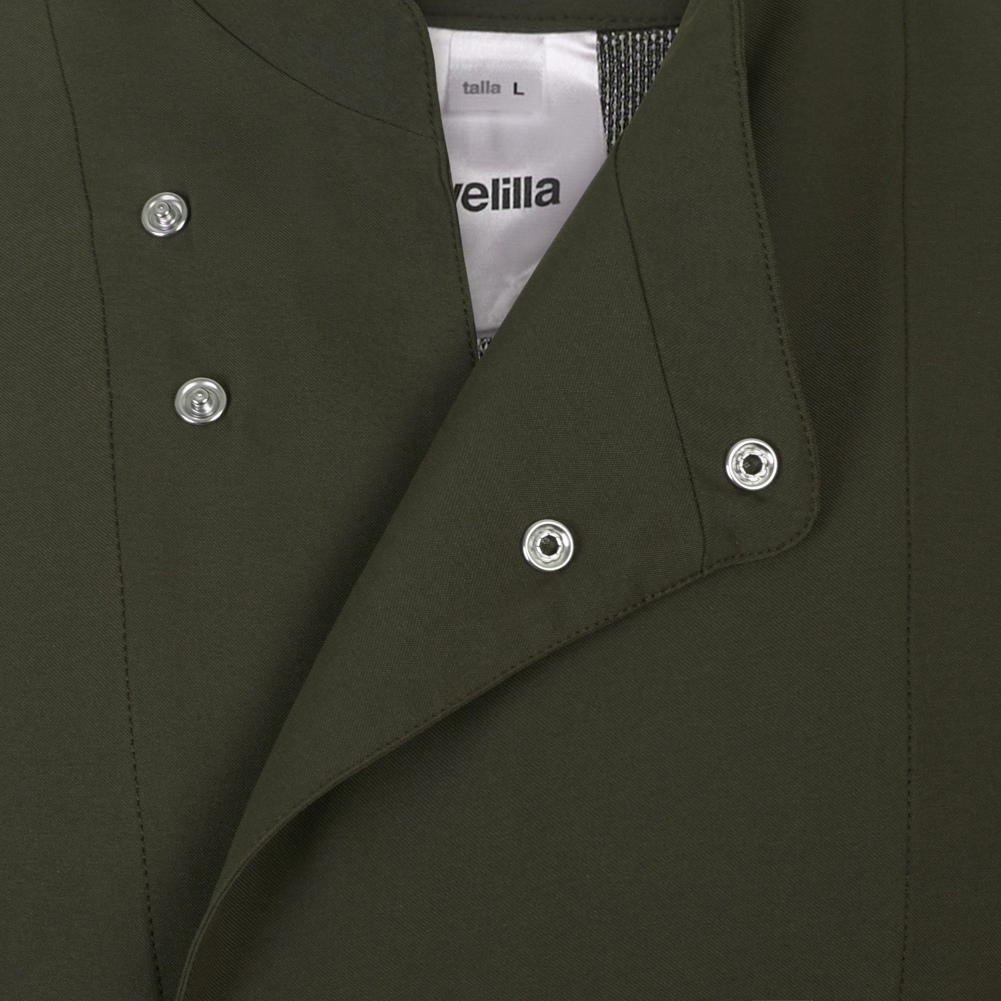 405209.CHAQUETA COCINA MICROFIBRA MC VERDE OLIVA XS