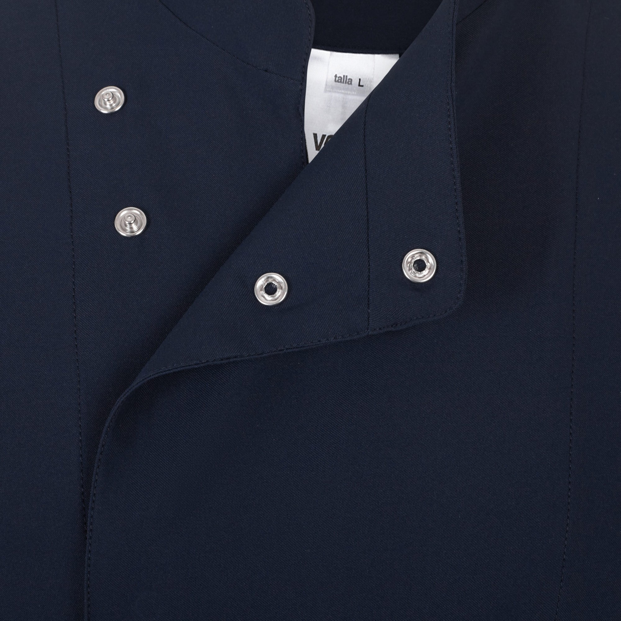 405209.CHAQUETA COCINA MICROFIBRA MC AZUL NAVY XS