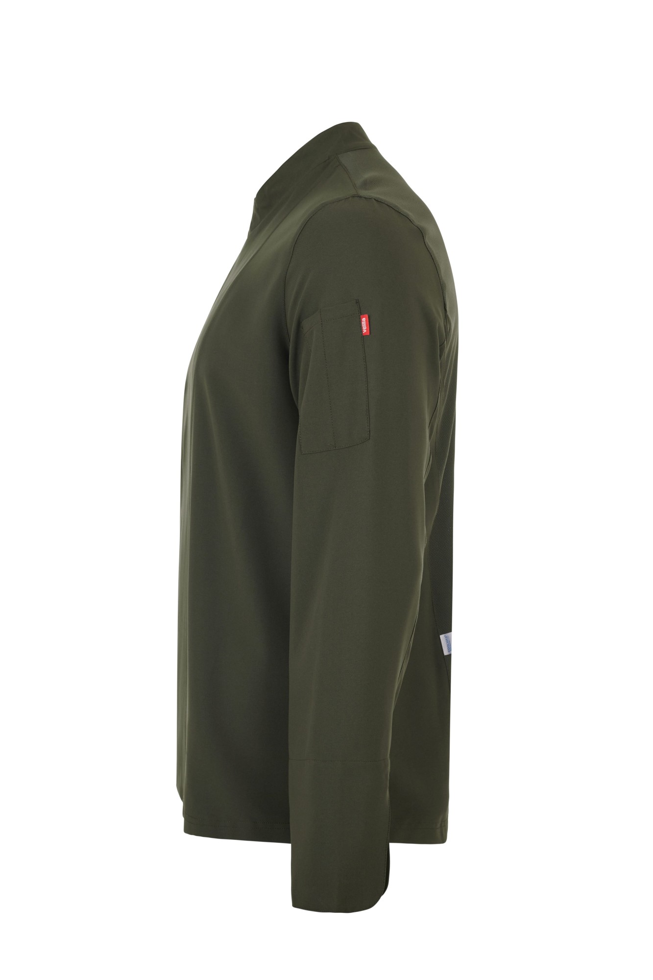 405210.CHAQUETA COCINA MICROFIBRA ML VERDE OLIVA XS