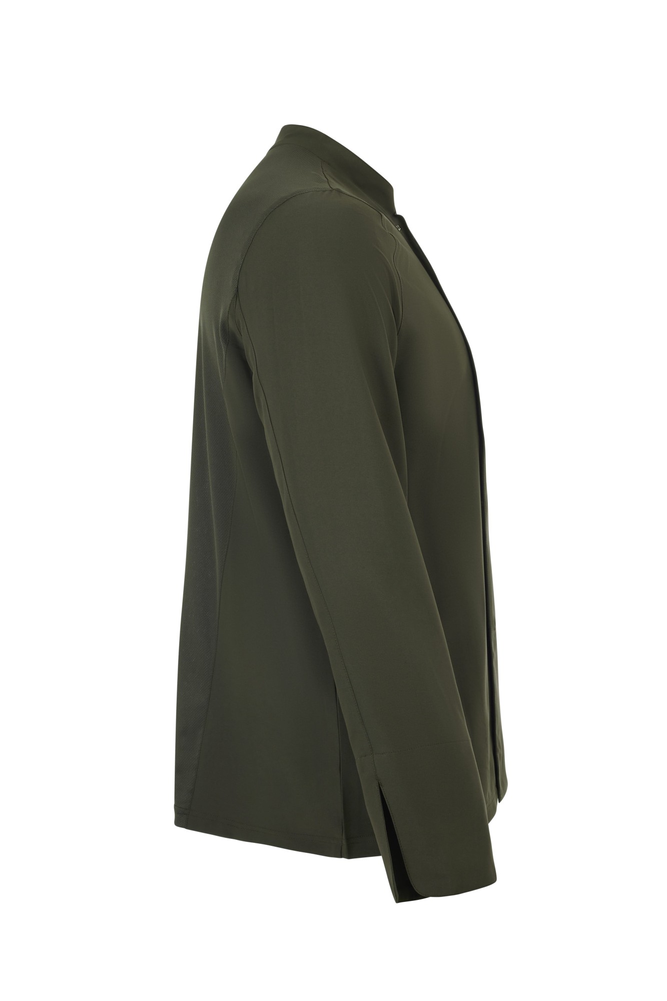 405210.CHAQUETA COCINA MICROFIBRA ML VERDE OLIVA XS