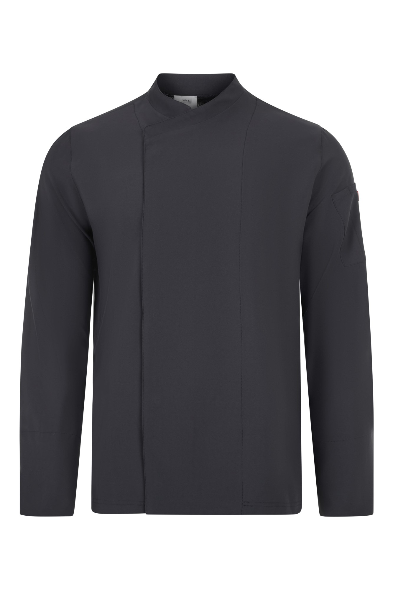 405210.CHAQUETA COCINA MICROFIBRA ML GRIS OSCURO XS