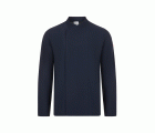 405210.CHAQUETA COCINA MICROFIBRA ML AZUL NAVY XS