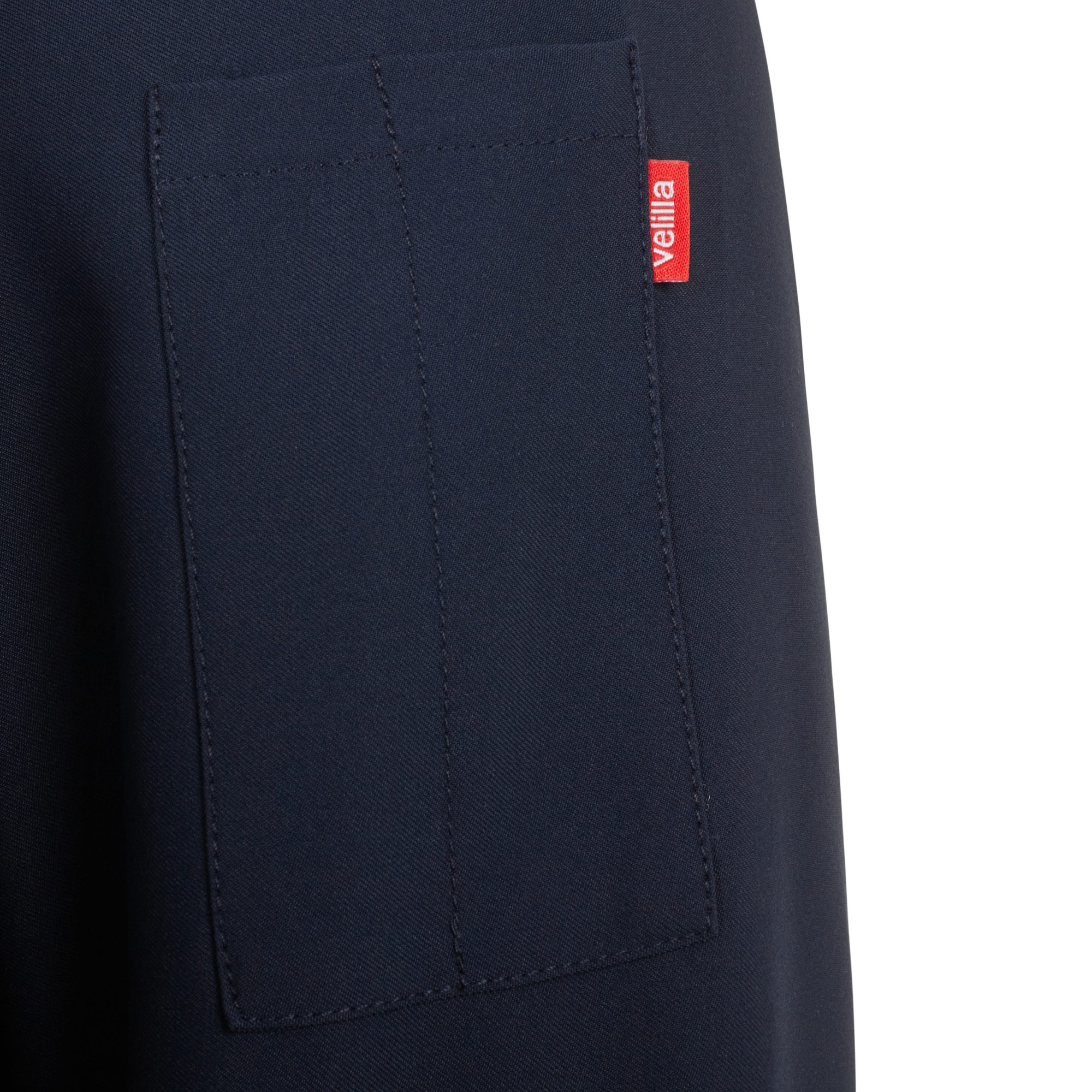 405210.CHAQUETA COCINA MICROFIBRA ML AZUL NAVY XS