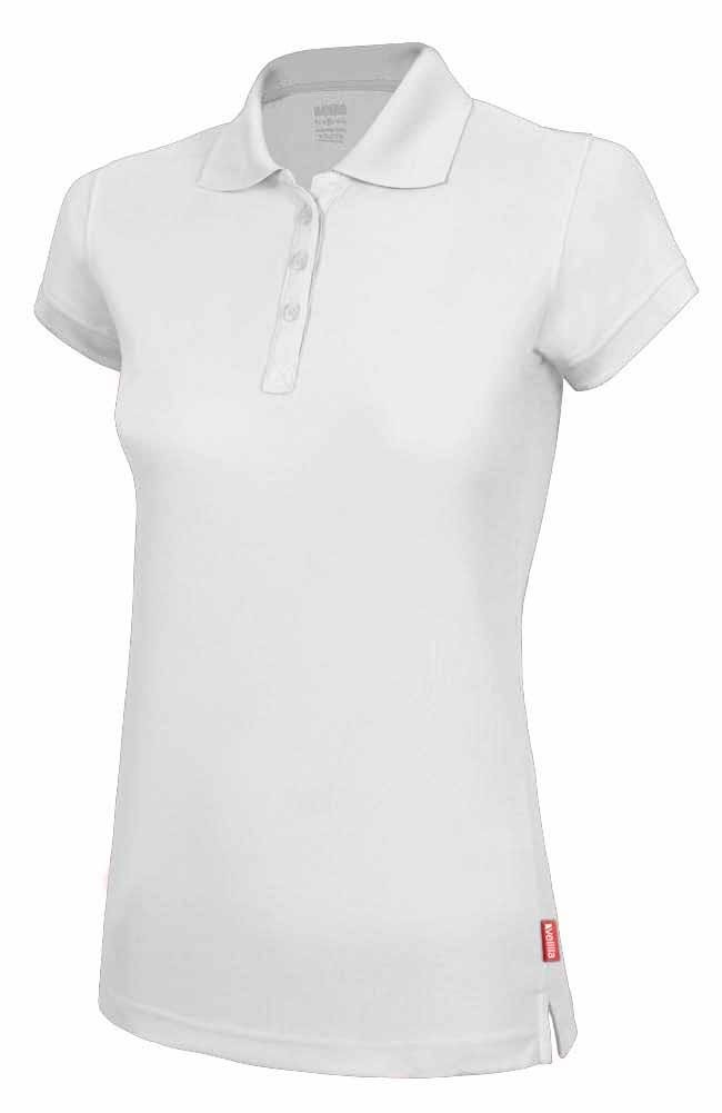 405503.POLO 100% POLIÉSTER MC MUJER BLANCO 2XL