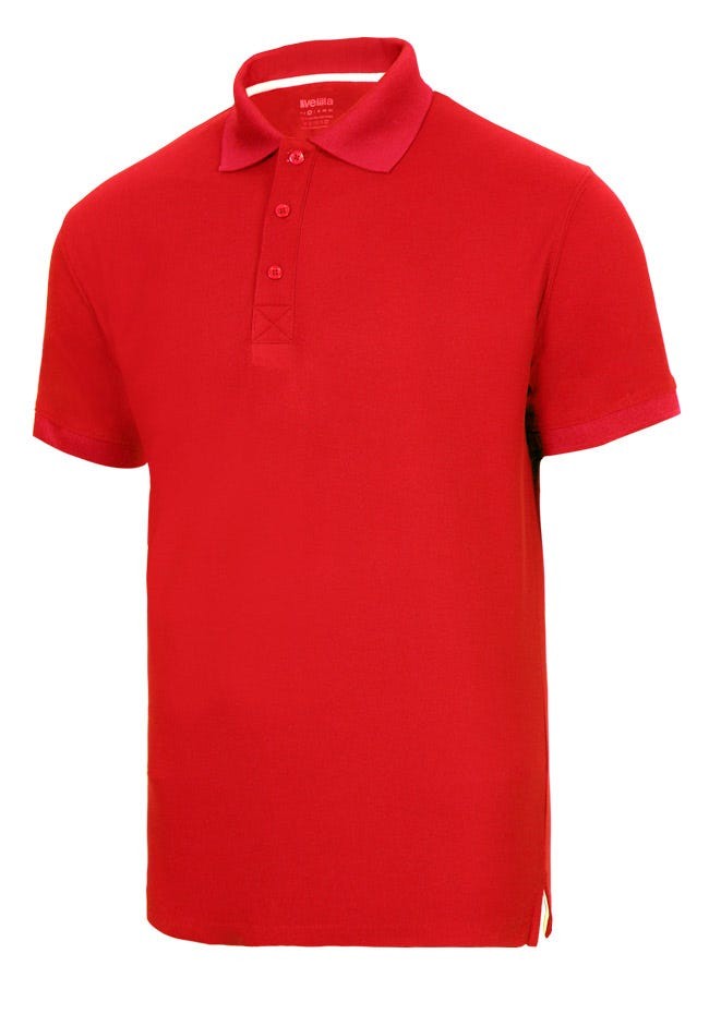 405504.POLO 100% POLIÉSTER MC HOMBRE ROJO VIVO 2XL