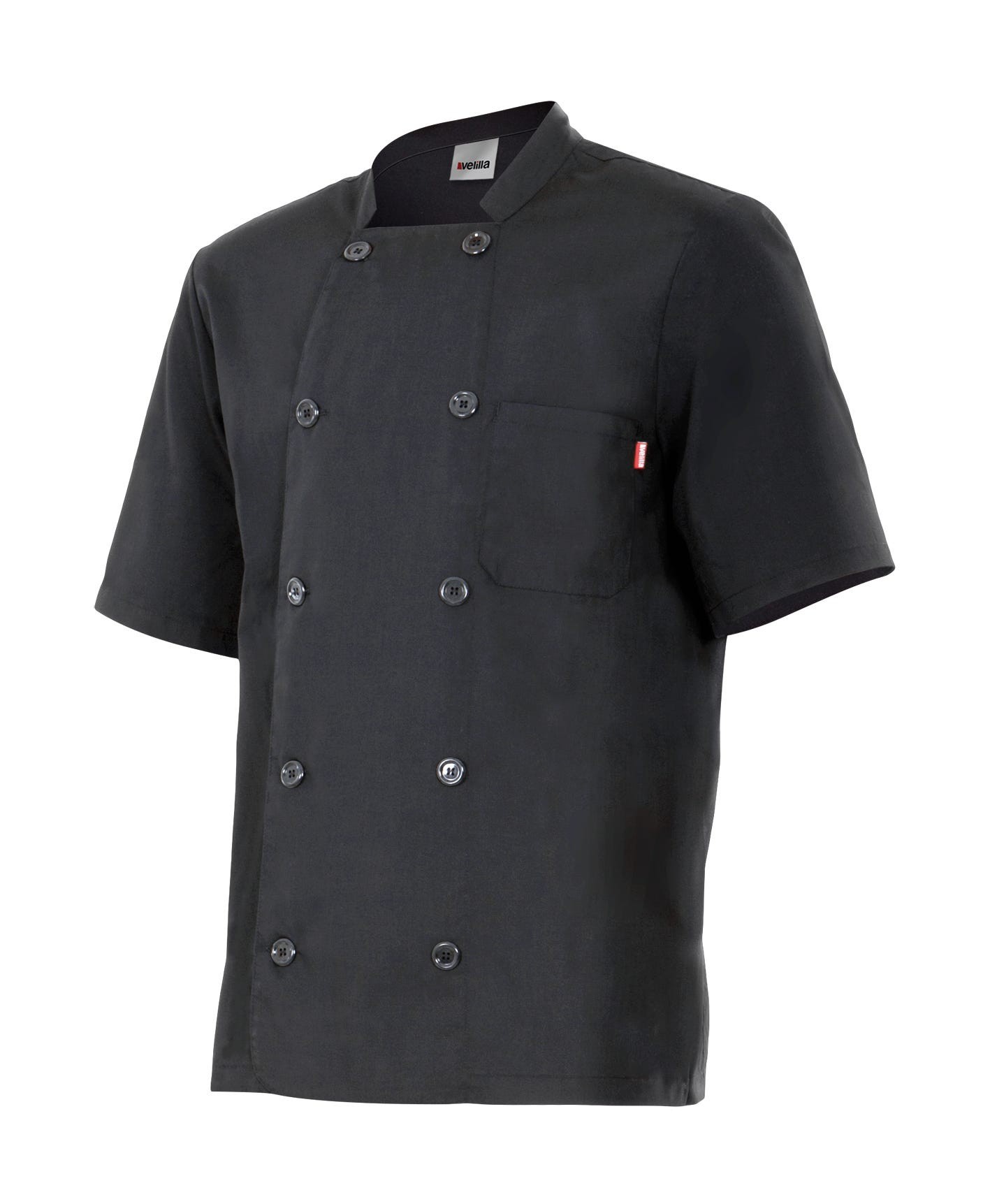 432.CHAQUETA COCINA MC NEGRO 44